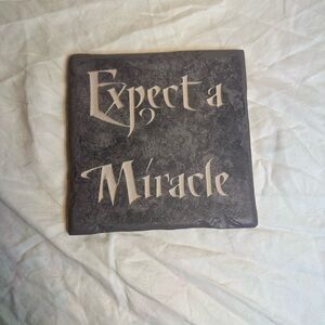 Vintage Expect a Miracle Ceramic Tile Like New Condition